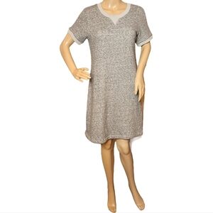Theory wool-blend gray sweater dress
